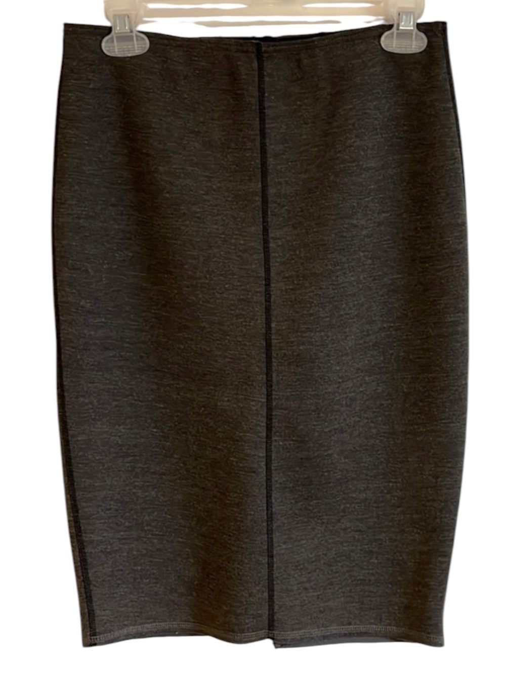 NWT Ann Taylor Ponte Knit Stretch Pencil Skirt 0 Gray Career Professional